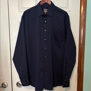 Van Heusen Blue Dress Shirt Classic Style